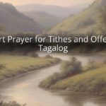 Short Prayer for Tithes and Offering Tagalog
