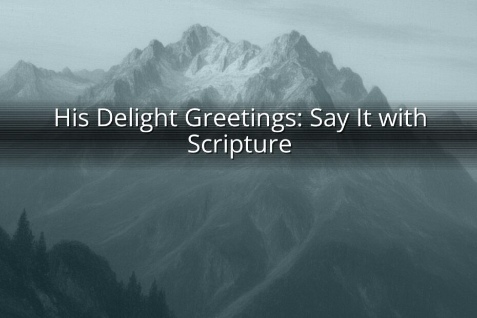 His Delight Greetings: Say It with Scripture
