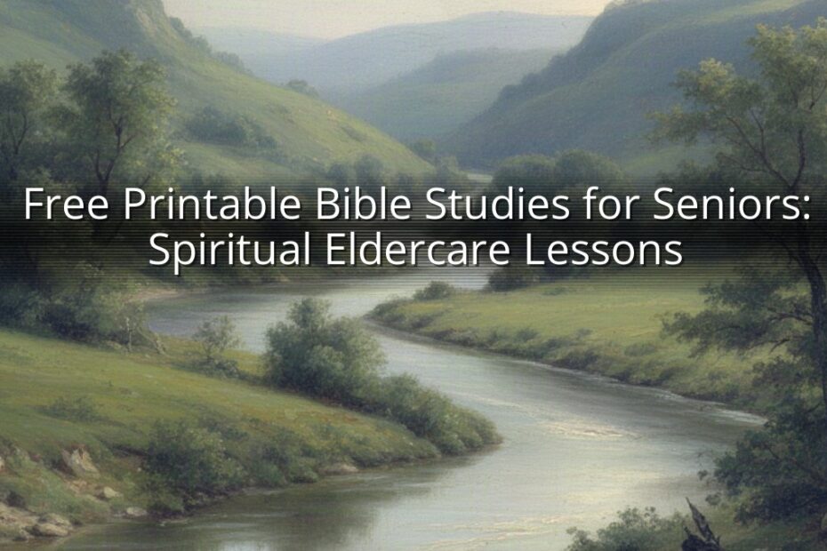Free Printable Bible Studies for Seniors: Spiritual Eldercare Lessons