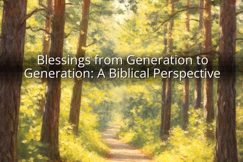 Blessings from Generation to Generation: A Biblical Perspective