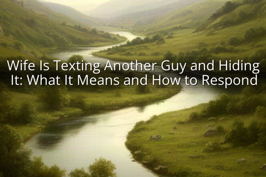Wife Is Texting Another Guy and Hiding It: What It Means and How to Respond