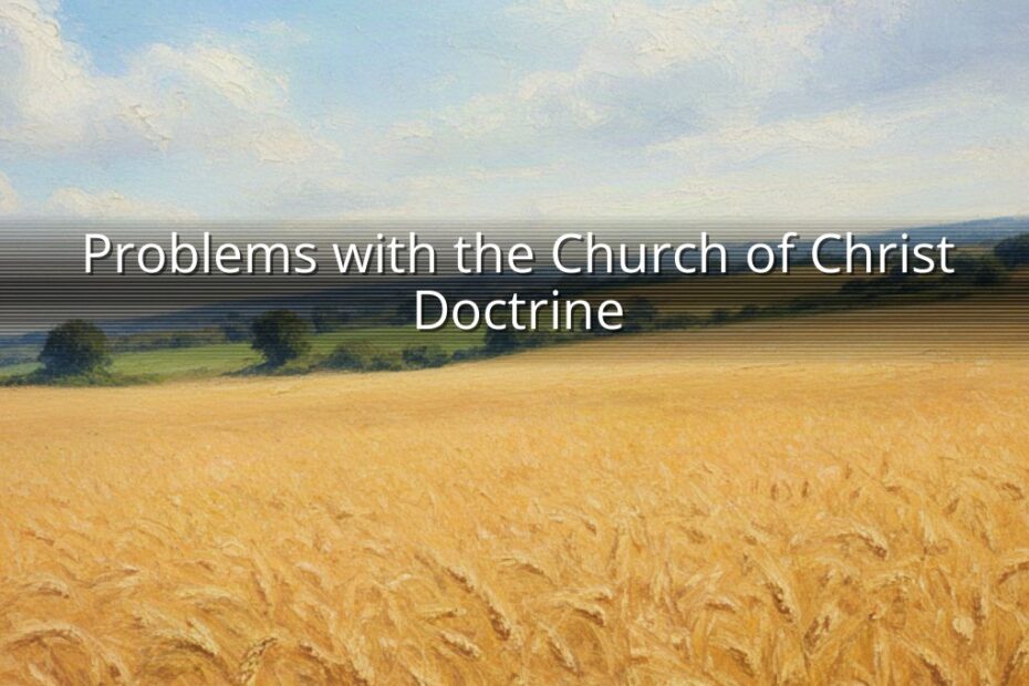 Problems with the Church of Christ Doctrine