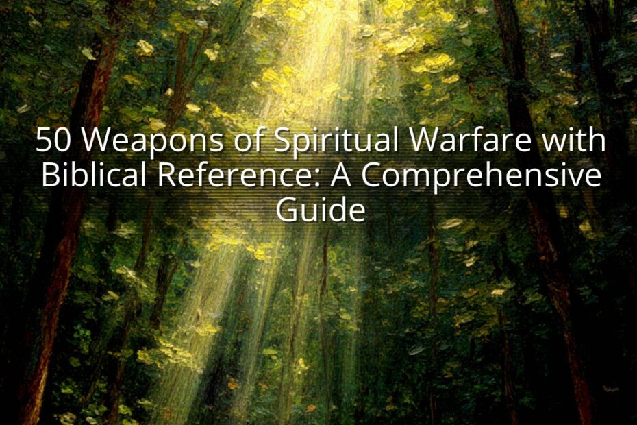 50 Weapons of Spiritual Warfare with Biblical Reference: A Comprehensive Guide