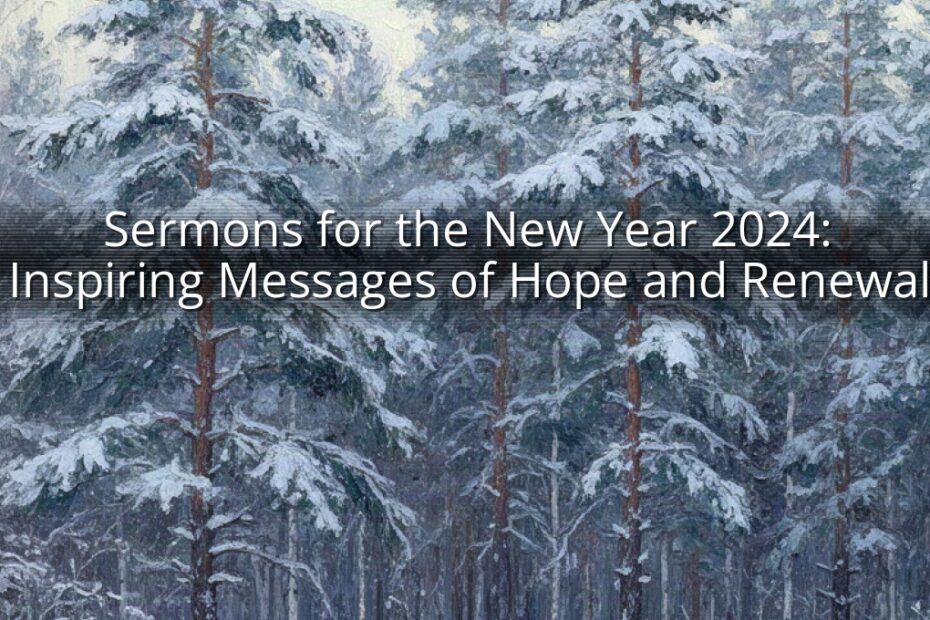Sermons for the New Year 2024: Inspiring Messages of Hope and Renewal