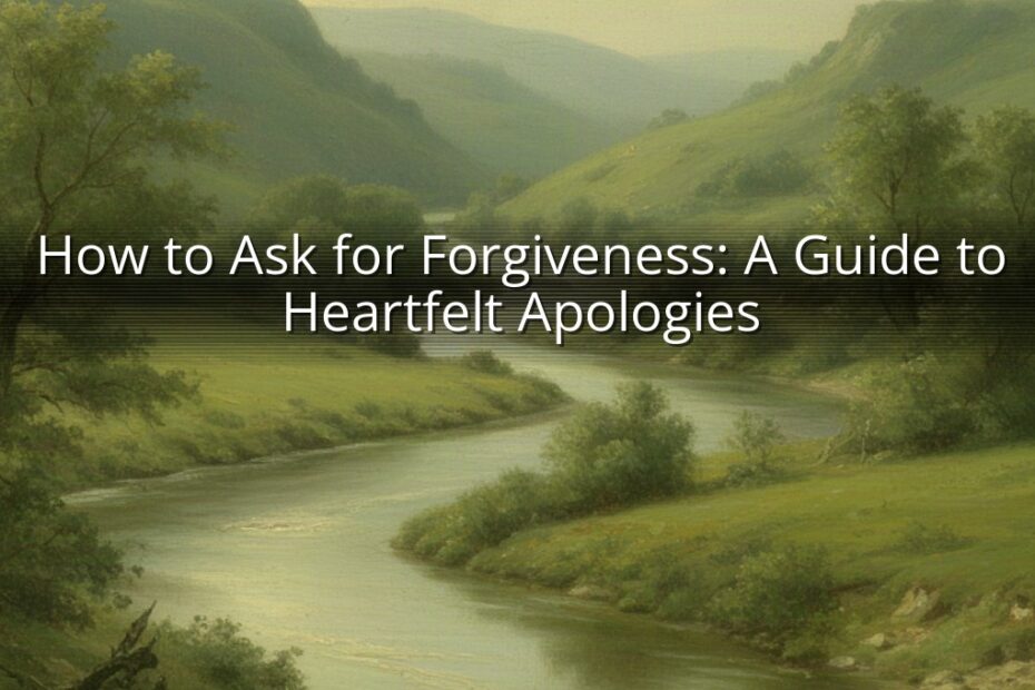 How to Ask for Forgiveness: A Guide to Heartfelt Apologies