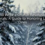 How to Write a Church Resolution for Funerals: A Guide to Honoring Loved Ones