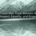 How Should Men Treat Women: A Guide to Respect, Equality, and Empathy