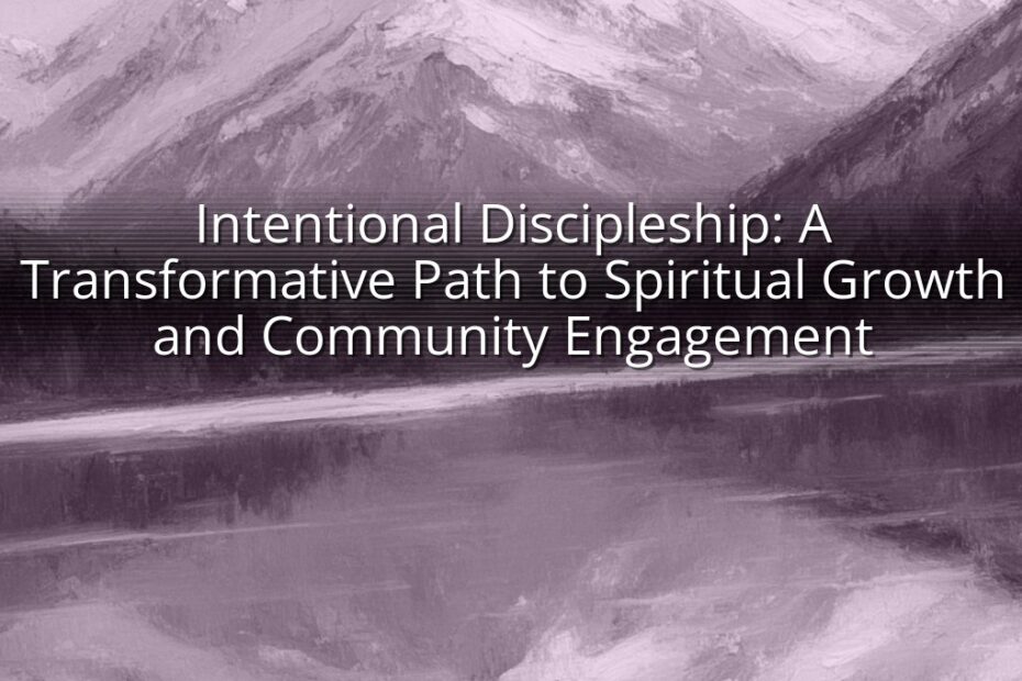 Intentional Discipleship: A Transformative Path to Spiritual Growth and Community Engagement
