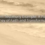 Baptism Testimony Example: A Personal Journey of Faith and Transformation