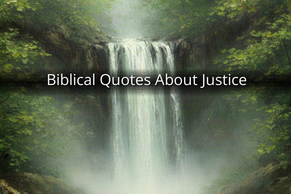Biblical Quotes About Justice
