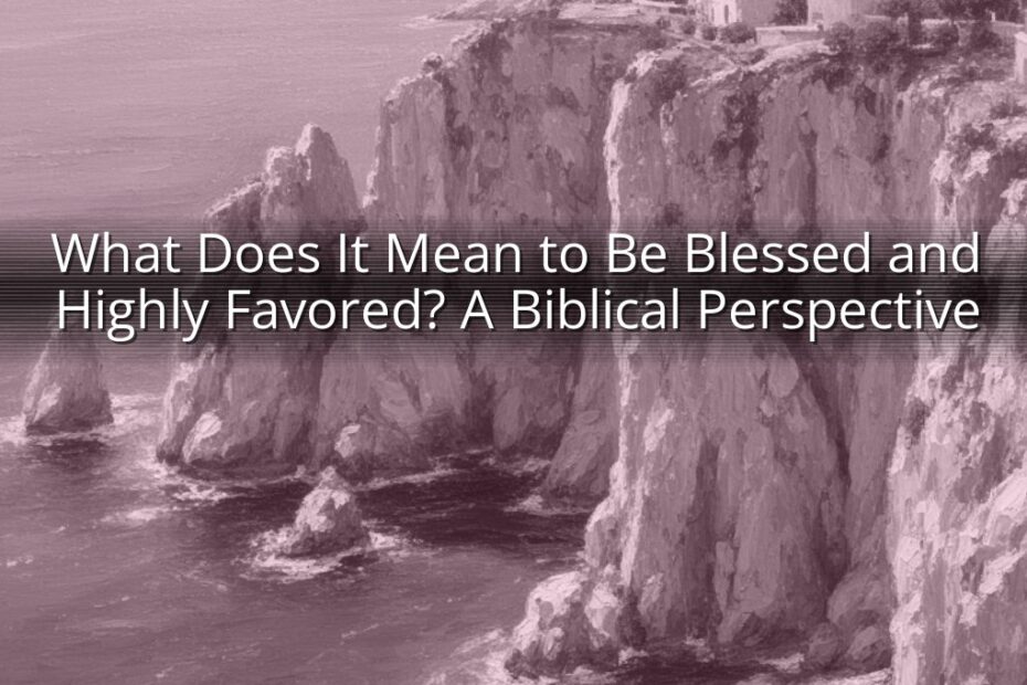 What Does It Mean to Be Blessed and Highly Favored? A Biblical Perspective