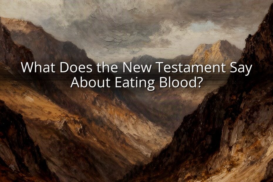 What Does the New Testament Say About Eating Blood?