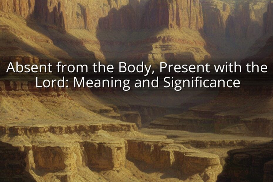 Absent from the Body, Present with the Lord: Meaning and Significance