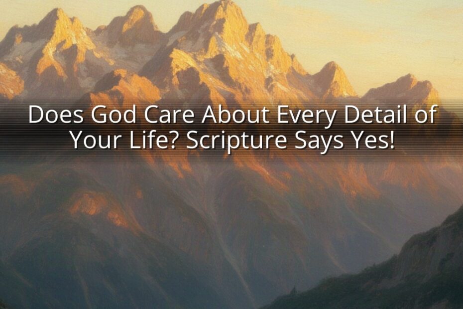 Does God Care About Every Detail of Your Life? Scripture Says Yes!