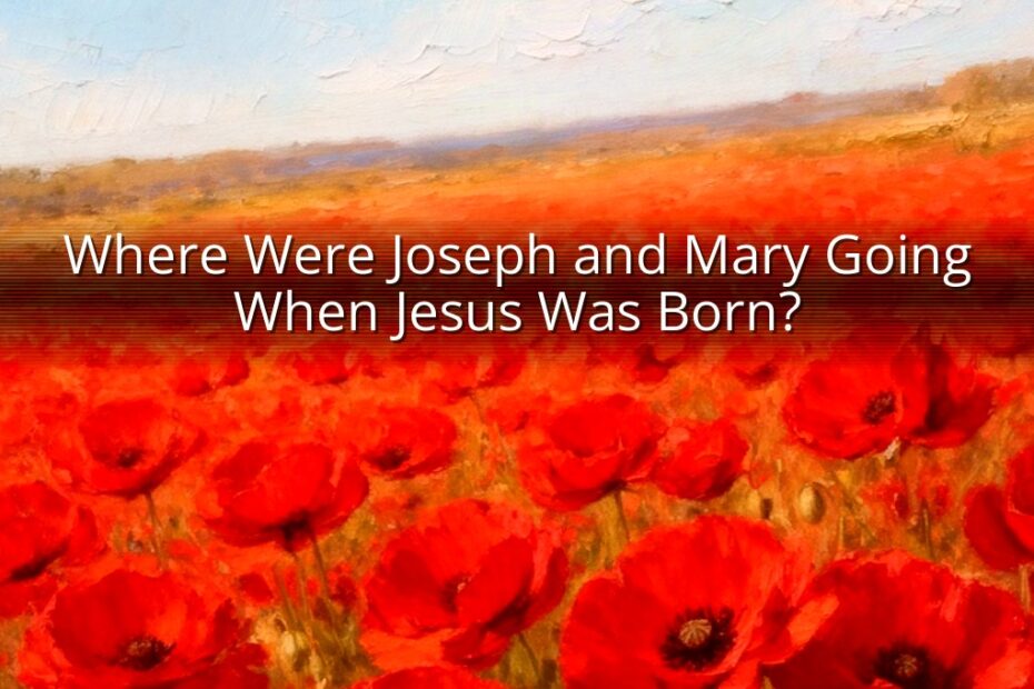 Where Were Joseph and Mary Going When Jesus Was Born?