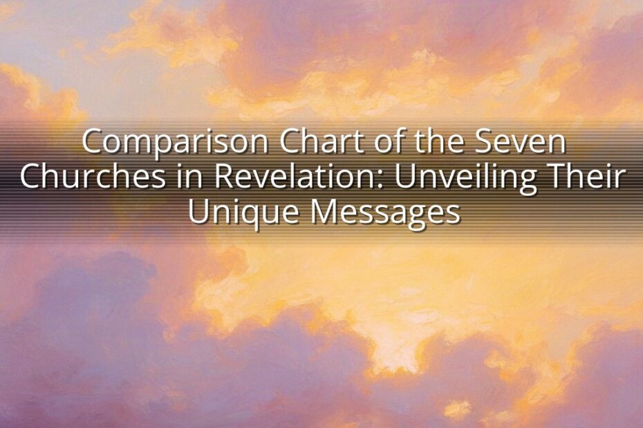 Comparison Chart of the Seven Churches in Revelation: Unveiling Their Unique Messages