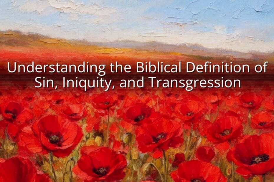 Understanding the Biblical Definition of Sin, Iniquity, and Transgression