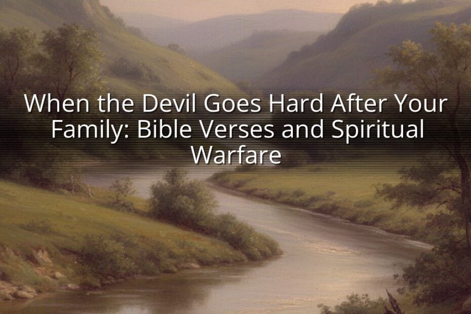 When the Devil Goes Hard After Your Family: Bible Verses and Spiritual Warfare