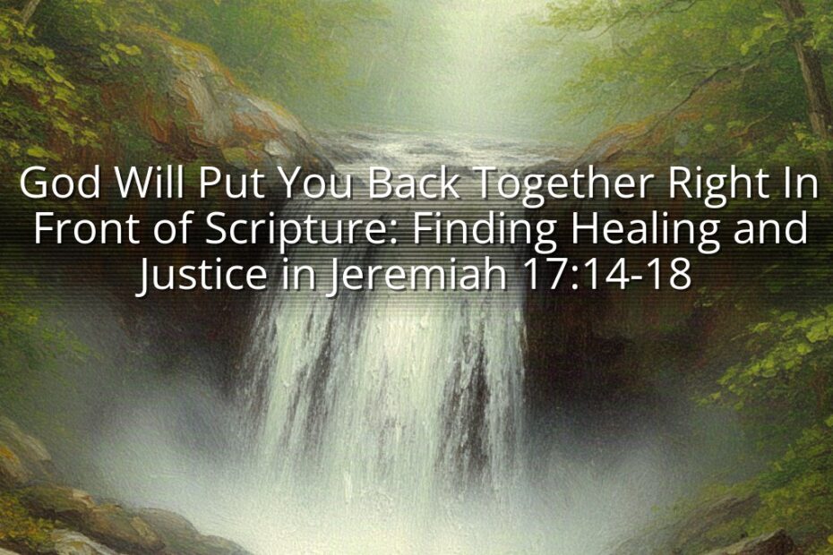 God Will Put You Back Together Right In Front of Scripture: Finding Healing and Justice in Jeremiah 17:14-18
