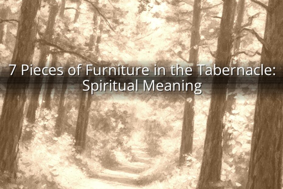7 Pieces of Furniture in the Tabernacle: Spiritual Meaning