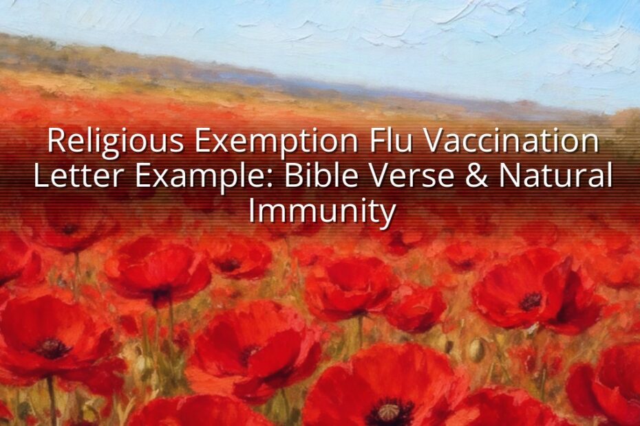 Religious Exemption Flu Vaccination Letter Example: Bible Verse & Natural Immunity