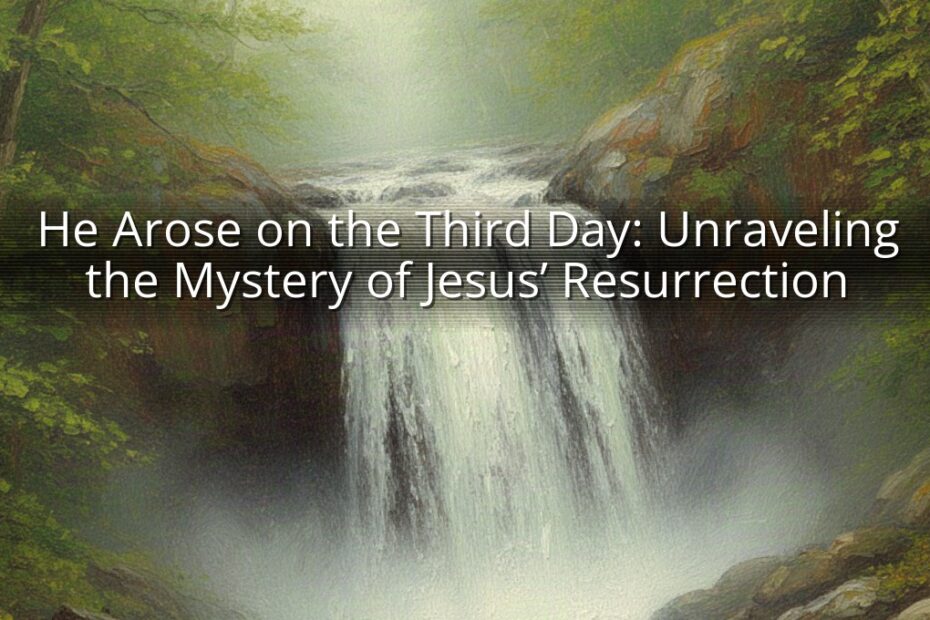 He Arose on the Third Day: Unraveling the Mystery of Jesus’ Resurrection