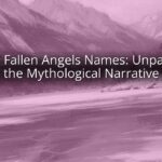 The 7 Fallen Angels Names: Unpacking the Mythological Narrative The 7 Fallen Angels Names: Unpacking the Mythological Narrative