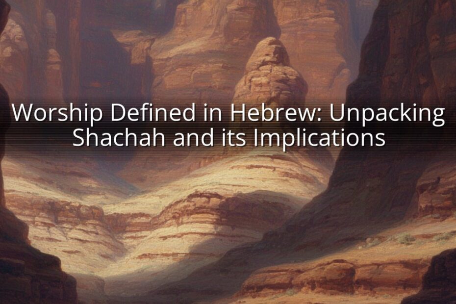 Worship Defined in Hebrew: Unpacking Shachah and its Implications