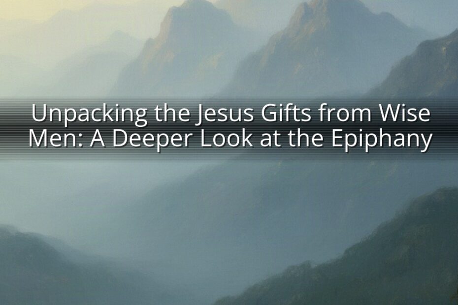 Unpacking the Jesus Gifts from Wise Men: A Deeper Look at the Epiphany
