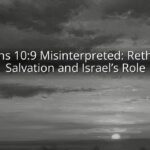 Romans 10:9 Misinterpreted: Rethinking Salvation and Israel's Role Romans 10:9 Misinterpreted: Rethinking Salvation and Israel’s Role