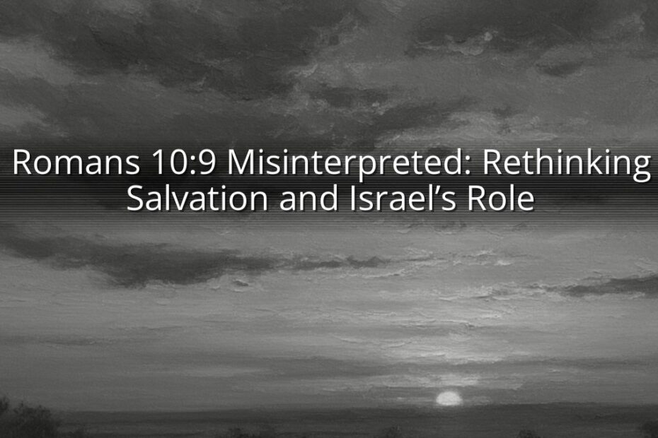 Romans 10:9 Misinterpreted: Rethinking Salvation and Israel’s Role
