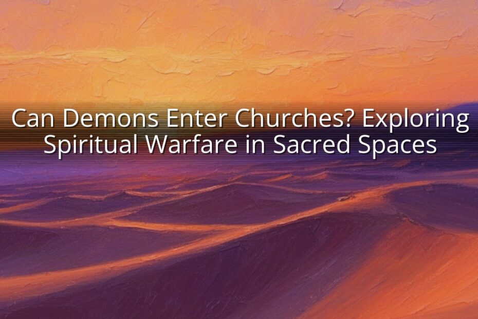 Can Demons Enter Churches? Exploring Spiritual Warfare in Sacred Spaces