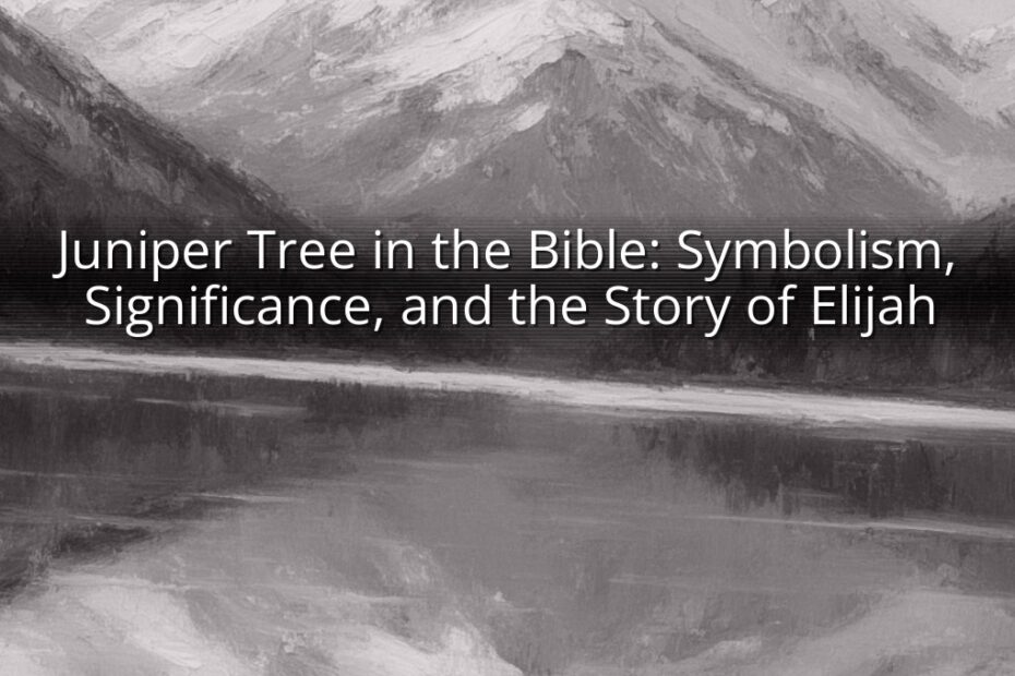 Juniper Tree in the Bible: Symbolism, Significance, and the Story of Elijah