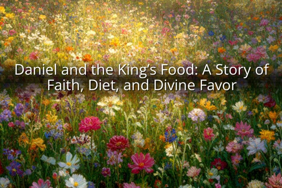 Daniel and the King’s Food: A Story of Faith, Diet, and Divine Favor