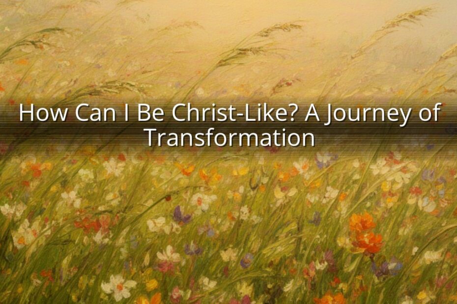 How Can I Be Christ-Like? A Journey of Transformation