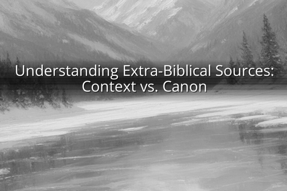 Understanding Extra-Biblical Sources: Context vs. Canon