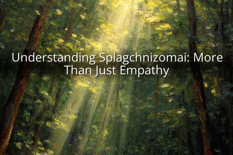 Understanding Splagchnizomai: More Than Just Empathy
