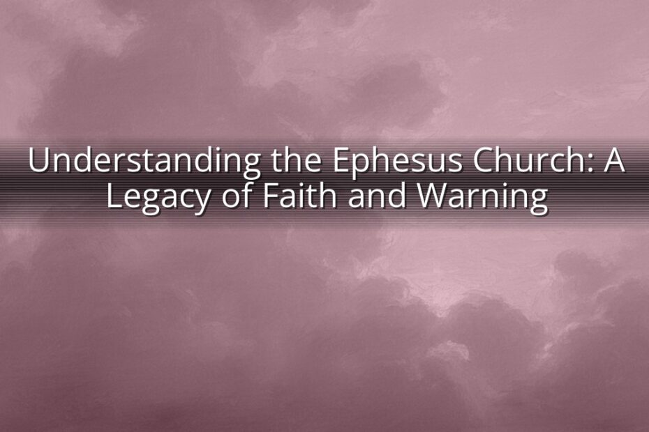Understanding the Ephesus Church: A Legacy of Faith and Warning