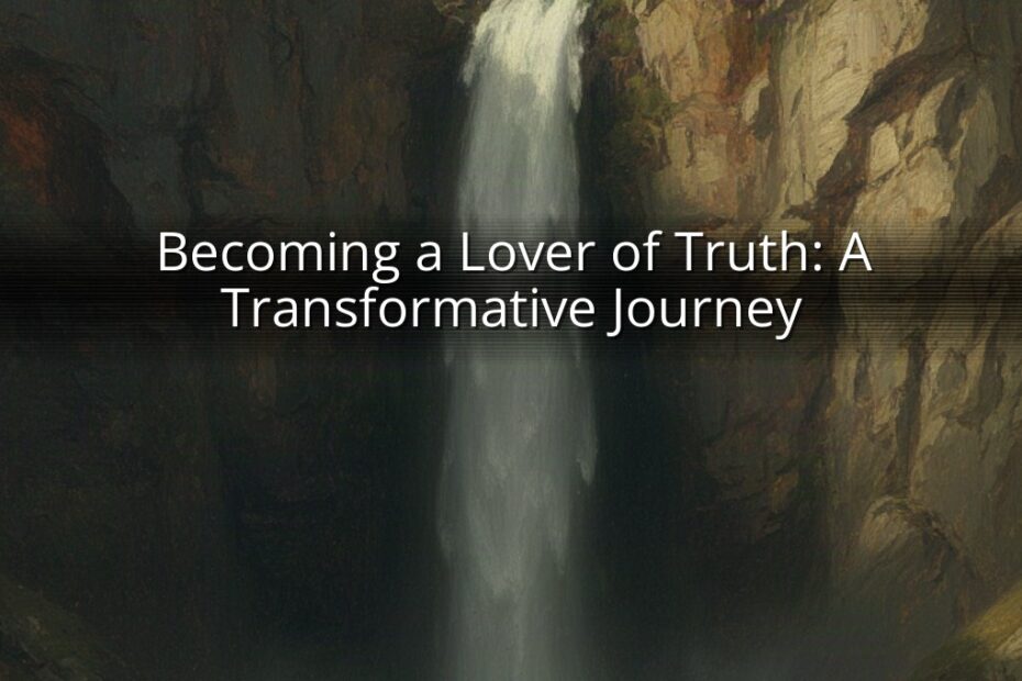 Becoming a Lover of Truth: A Transformative Journey