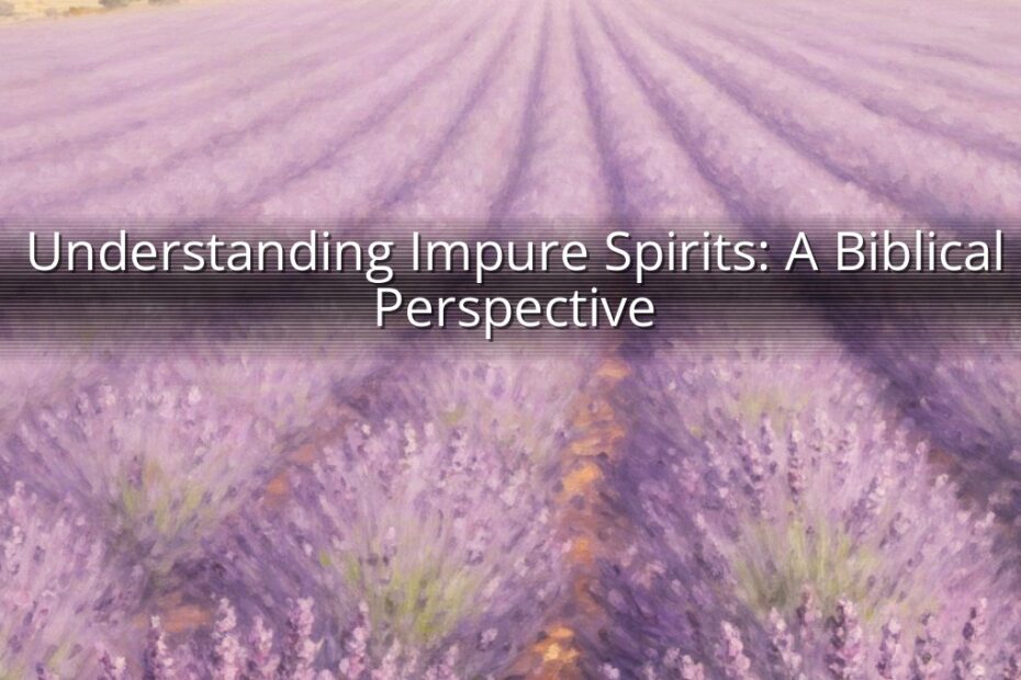 Understanding Impure Spirits: A Biblical Perspective