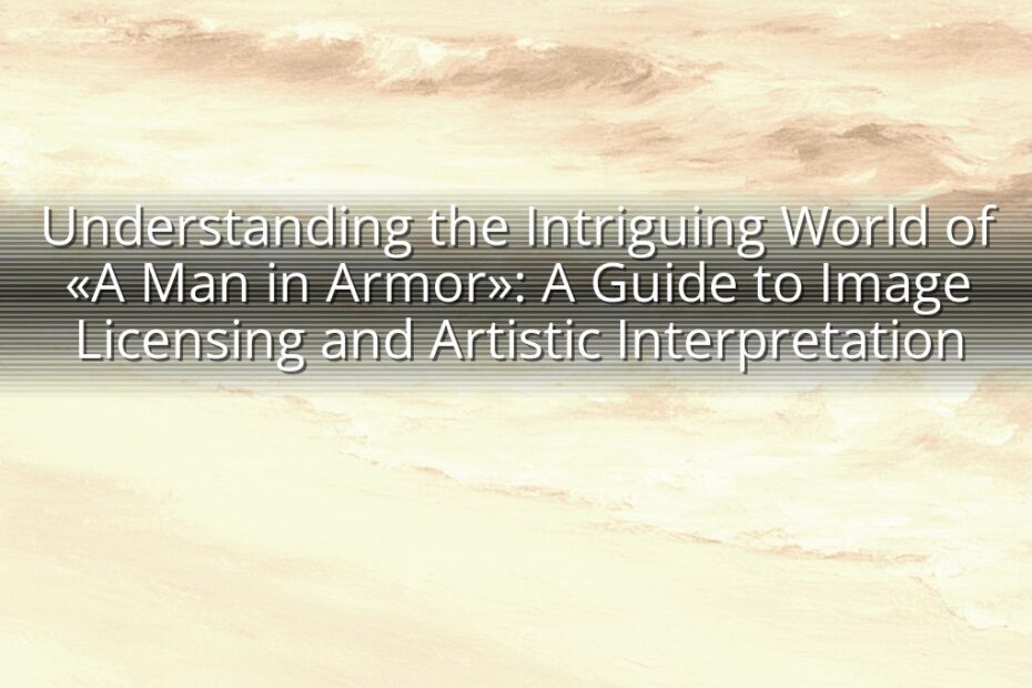 Understanding the Intriguing World of «A Man in Armor»: A Guide to Image Licensing and Artistic Interpretation