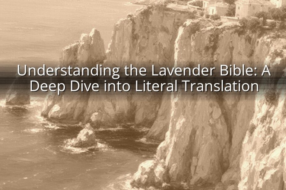 Understanding the Lavender Bible: A Deep Dive into Literal Translation