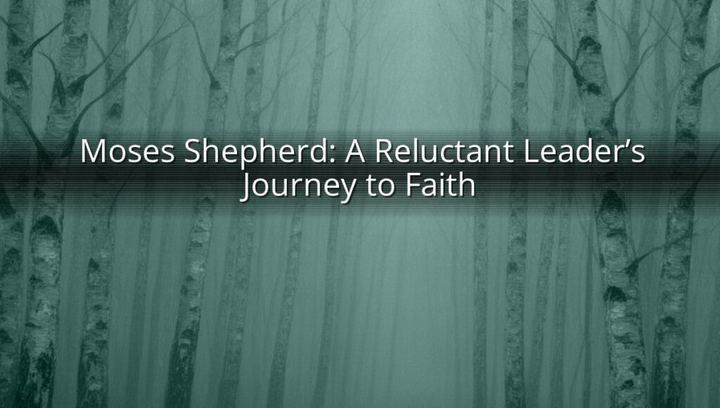 Moses Shepherd: A Reluctant Leader’s Journey to Faith