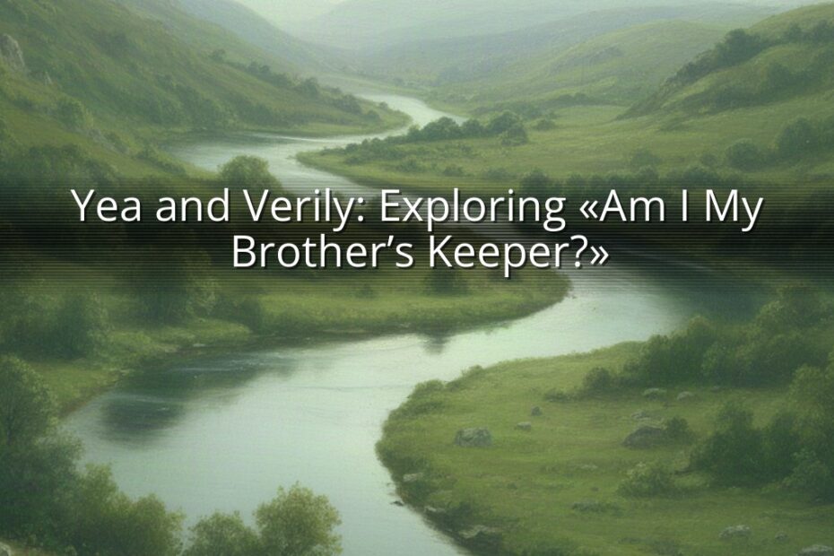 Yea and Verily: Exploring «Am I My Brother’s Keeper?»