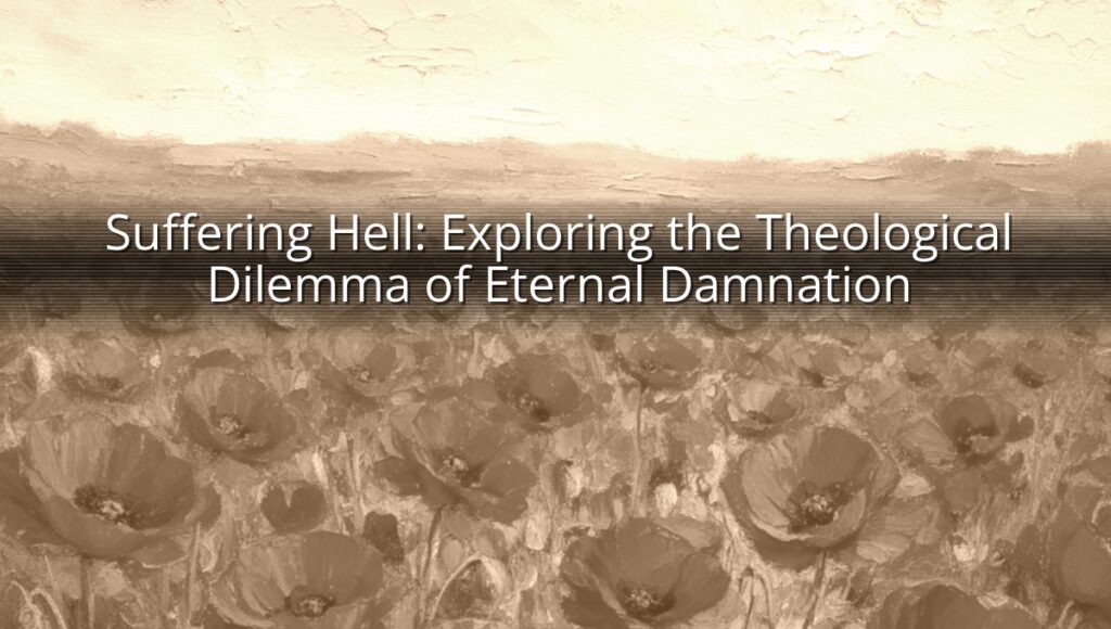Suffering Hell: Exploring the Theological Dilemma of Eternal Damnation