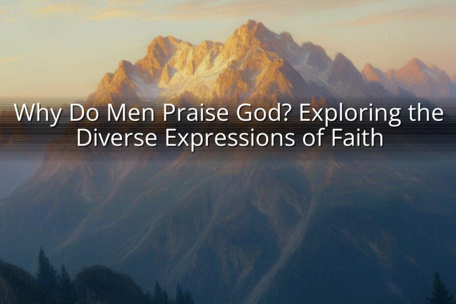 Why Do Men Praise God? Exploring the Diverse Expressions of Faith