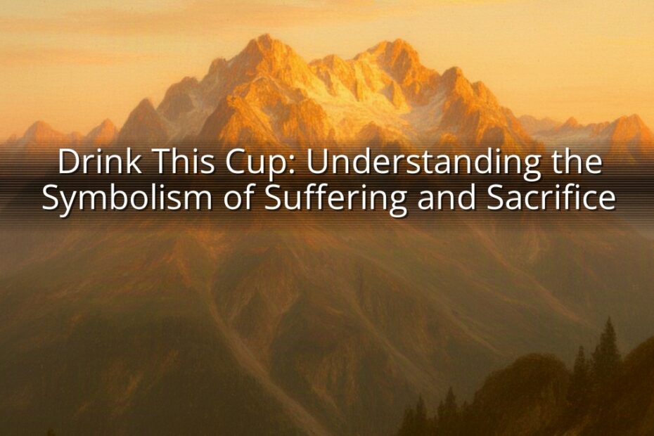 Drink This Cup: Understanding the Symbolism of Suffering and Sacrifice