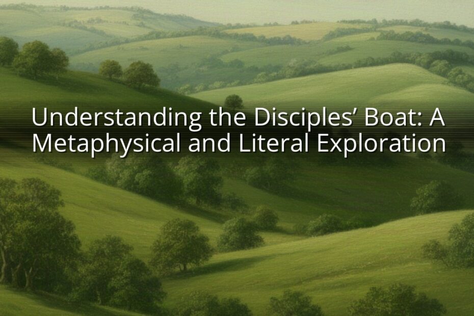 Understanding the Disciples’ Boat: A Metaphysical and Literal Exploration
