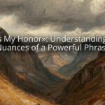 «It Is My Honor»: Understanding the Nuances of a Powerful Phrase