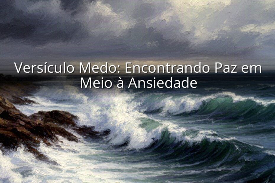 Versículo Medo: Encontrando Paz em Meio à Ansiedade